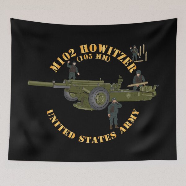 Item preview, M102 Howitzer (105mm) with Crew X 300 designed and sold by Military Insignia Products.