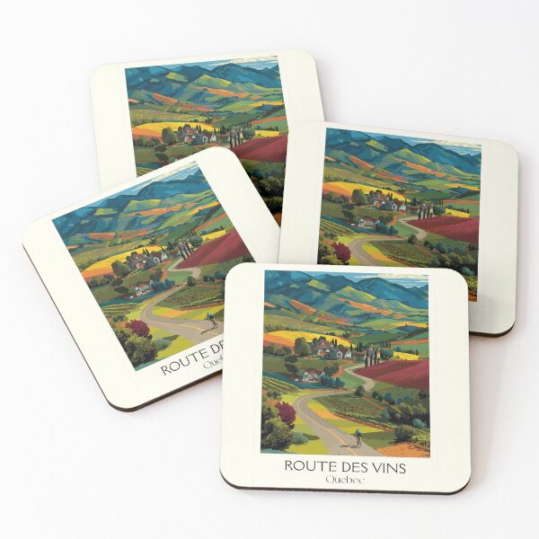 Item preview, Route des Vins Quebec | Eastern Townships Vineyard Art designed and sold by TuncGK.