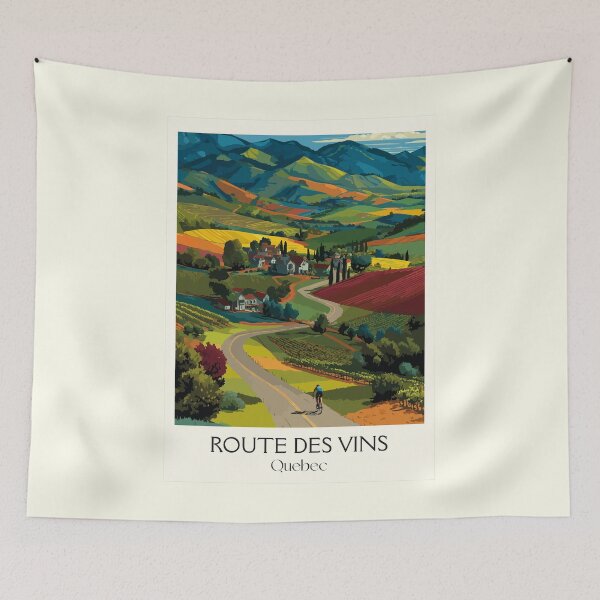 Item preview, Route des Vins Quebec | Eastern Townships Vineyard Art designed and sold by TuncGK.