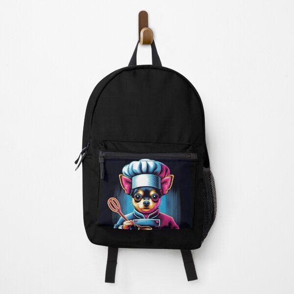 Item preview, Neon Chef Chihuahua – Whimsical Dog Cooking Illustration designed and sold by Dogandesighn.