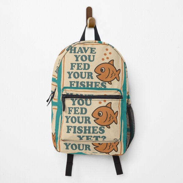 Item preview, LaMaisonOfMY NAGGING STICKERS COLLECTION “Have You Fed Your Fishes Yet?” On Green designed and sold by LaMaisonOfMY.