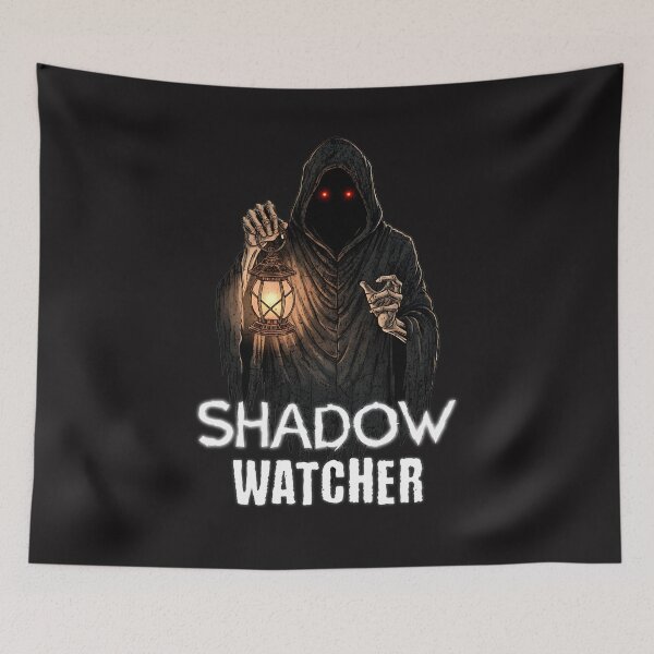 Item preview, Shadow Watcher - Cloaked Figure with Lantern Horror Art designed and sold by AwesomeBeyondLimits.