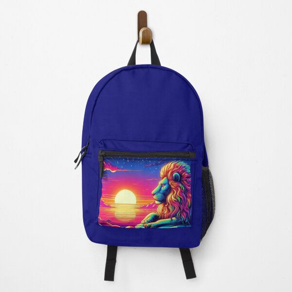 Item preview, "Cosmic Lion at Sunset – Psychedelic Fantasy Art" designed and sold by Dogandesighn.