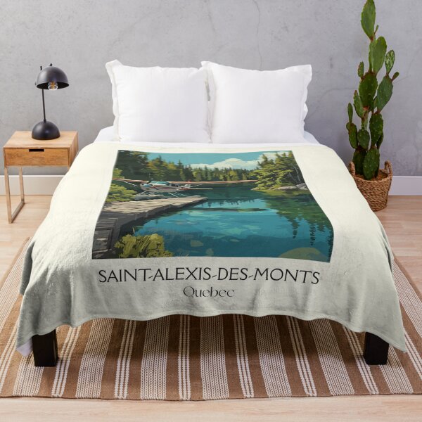Item preview, Saint-Alexis-des-Monts | Mauricie Lake and Dock Art designed and sold by TuncGK.