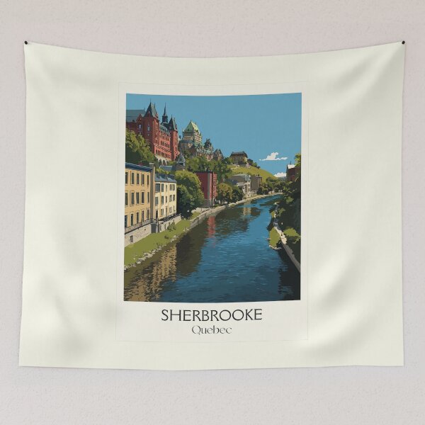 Item preview, Sherbrooke Quebec | Eastern Townships River Scenery Art designed and sold by TuncGK.