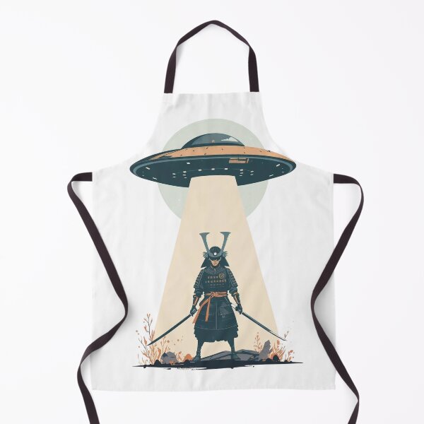 Item preview, Samurai Alien Abduction UFO Minimalist Sticker , T-Shirt designed and sold by LoliDesignShop.