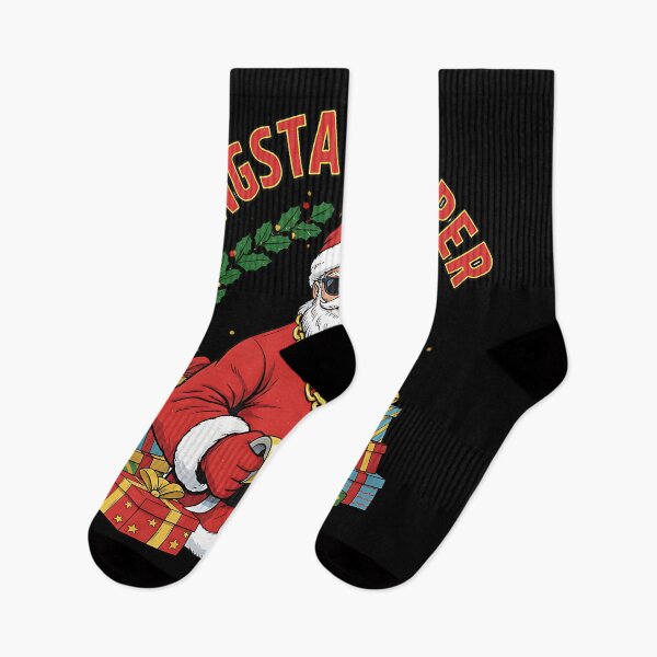 Item preview, Gangsta Wrapper Santa Claus Christmas Design designed and sold by Silent Watch Threads..
