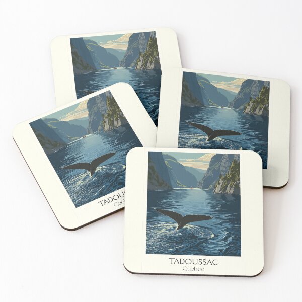 Item preview, Tadoussac Quebec | Whale Watching Fjord Confluence Art designed and sold by TuncGK.