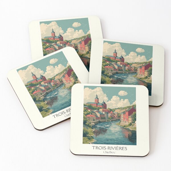 Item preview, Trois-Rivières Quebec | Historic Old Town Riverfront Art designed and sold by TuncGK.