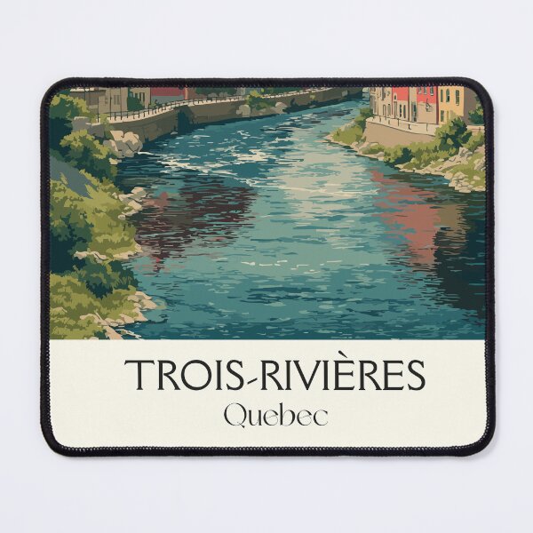 Item preview, Trois-Rivières Quebec | Historic Old Town Riverfront Art designed and sold by TuncGK.