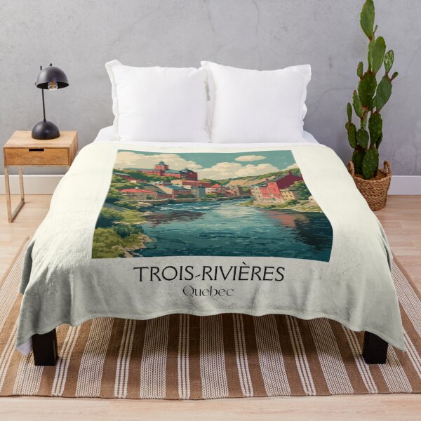 Item preview, Trois-Rivières Quebec | Historic Old Town Riverfront Art designed and sold by TuncGK.