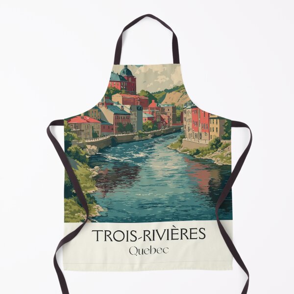 Item preview, Trois-Rivières Quebec | Historic Old Town Riverfront Art designed and sold by TuncGK.