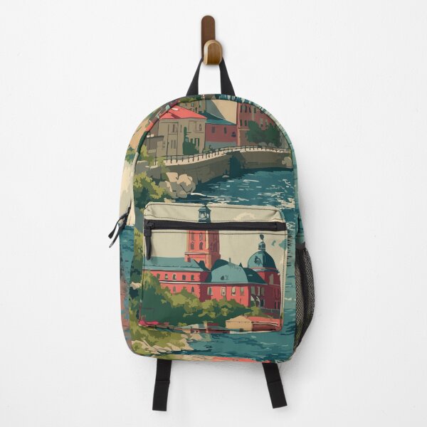 Item preview, Trois-Rivières Quebec | Historic Old Town Riverfront Art designed and sold by TuncGK.