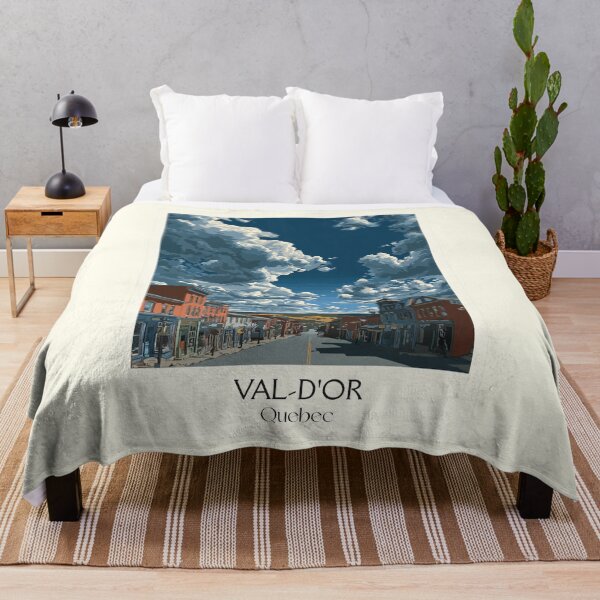 Item preview, Val-d'Or Quebec | Abitibi Gold Rush Town Art Print designed and sold by TuncGK.