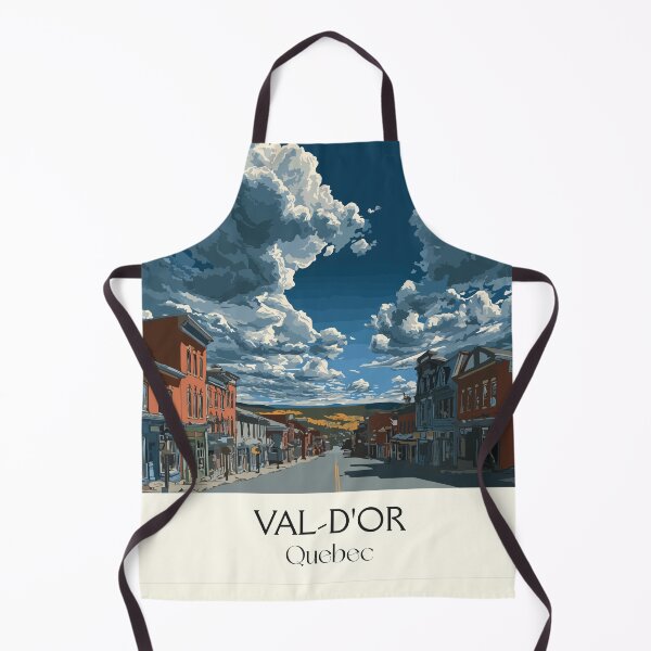 Item preview, Val-d'Or Quebec | Abitibi Gold Rush Town Art Print designed and sold by TuncGK.