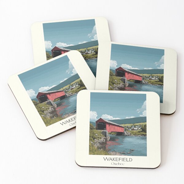 Item preview, Wakefield Quebec | Gatineau River Covered Bridge Art designed and sold by TuncGK.