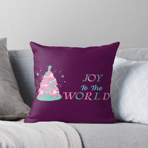 Item preview, Joy to the World Pastel Christmas Tree Design designed and sold by Inkworksbyshery.