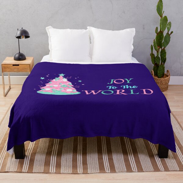 Item preview, Joy to the World Pastel Christmas Tree Design designed and sold by Inkworksbyshery.