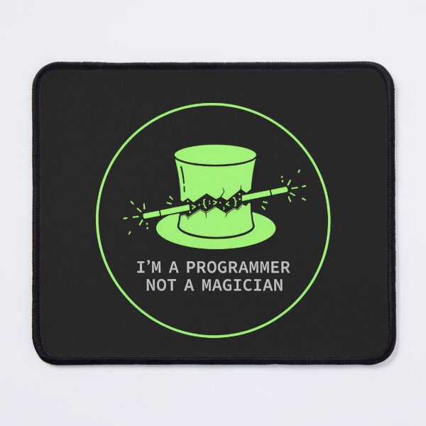 Artikelvorschau, ICH BIN PROGRAMMIERER, KEIN MAGIER – Lustiges neongrünes Programmierer-Design entworfen und verkauft von Glam-Spot.