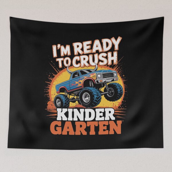 Item preview, I'M Ready To Crush Kindergarten Monster Truck Back To School designed and sold by JonGogue.