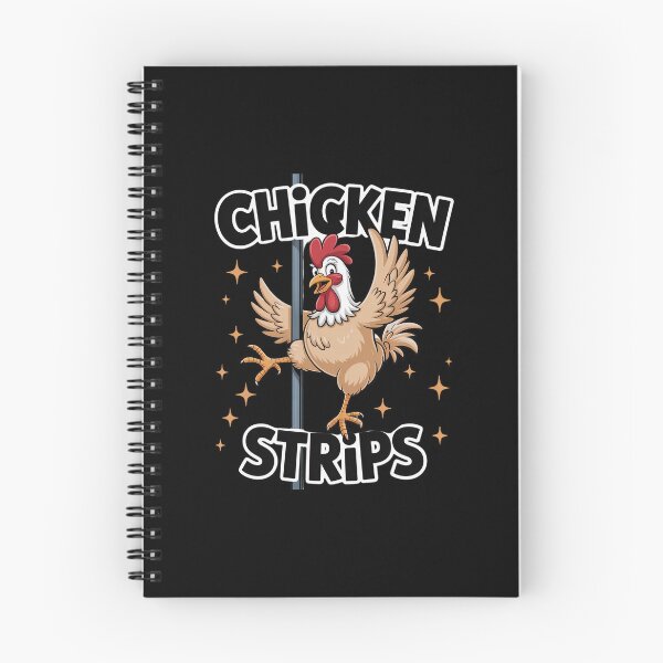 Item preview, Chicken Strips Pole Dance Cartoon Pun Humor  designed and sold by BeetleMalon.