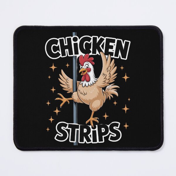 Item preview, Chicken Strips Pole Dance Cartoon Pun Humor designed and sold by BeetleMalon.