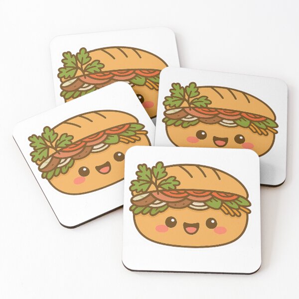 Item preview, Kawaii Bánh Mì – Cute Vietnamese Sandwich designed and sold by SaigonSoulArt91.