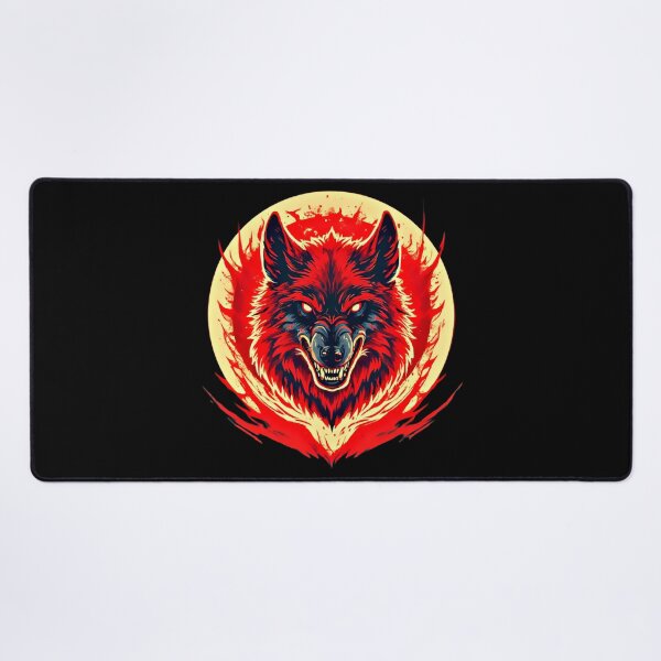 Item preview, Alpha Flame Wolf – Cyberpunk Red Energy Animal designed and sold by Neer arts.