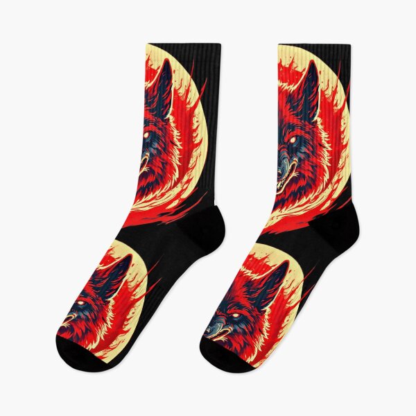 Item preview, Alpha Flame Wolf – Cyberpunk Red Energy Animal  designed and sold by Neer arts.
