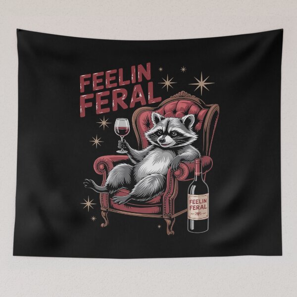 Item preview, In My Feeling Feral Raccoon Animals designed and sold by JonGogue.