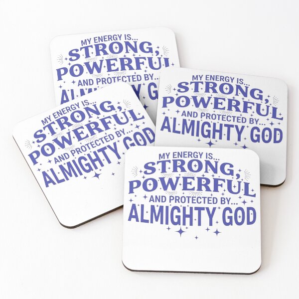 Item preview, My Energy Is Strong and Protected by God – Spiritual Quote Design designed and sold by brightnuts.