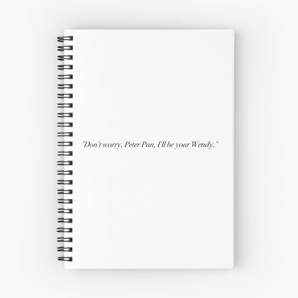 Item preview, Aoife and Joey being Peter Pan and Wendy quote  designed and sold by Artist Avenue.