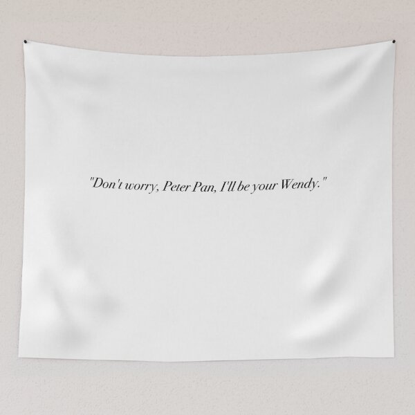Item preview, Aoife and Joey being Peter Pan and Wendy quote  designed and sold by Artist Avenue.