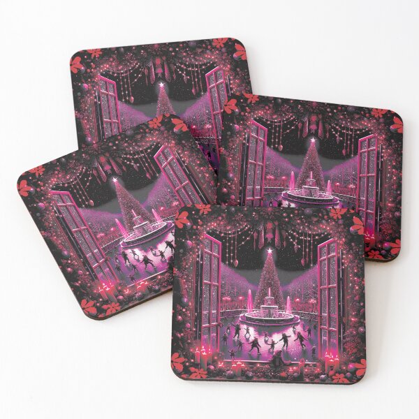 Item preview, Happy Holidays XM17 Fuchsia Coral designed and sold by HappyHavenStu.