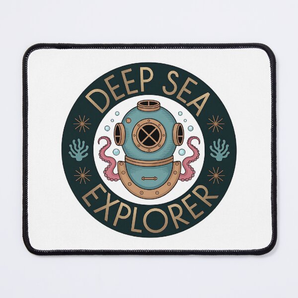 Item preview, Deep Sea Explorer Vintage Diving Helmet Sticker designed and sold by aislinglaoise.