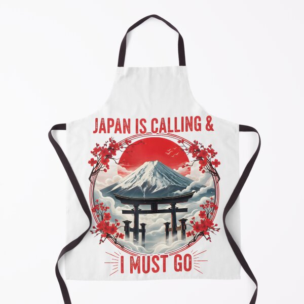 Item preview, Japan Is Calling and I Must Go – Mount Fuji Torii Gate Cherry Blossom Travel Art designed and sold by AurenDesign.