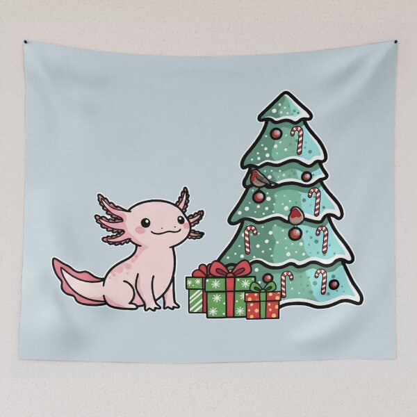 Item preview, Cute Axolotl Christmas Joy – Festive Holiday designed and sold by SidTastic .