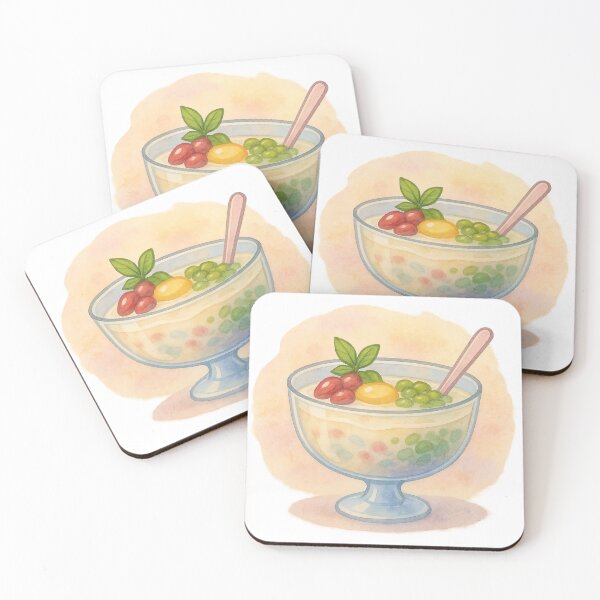 Item preview, Vietnamese Chè Dessert – Watercolor Illustration (Kawaii Pastel) designed and sold by SaigonSoulArt91.