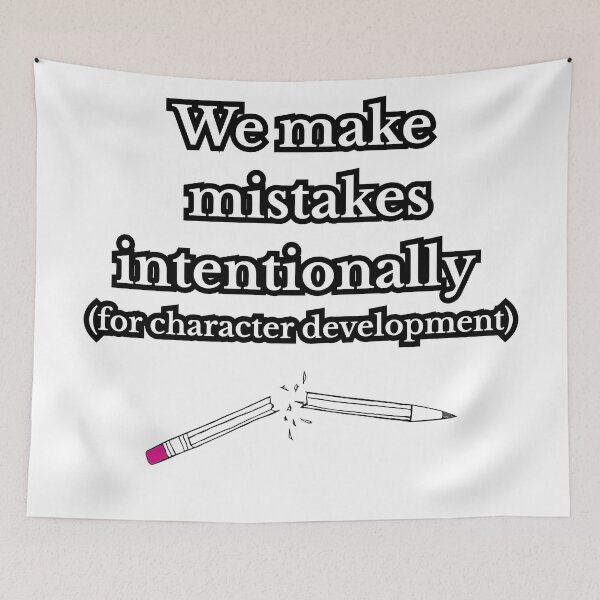 Item preview, We Make Mistakes Intentionally – Funny Writing Pun designed and sold by PunAtWork.