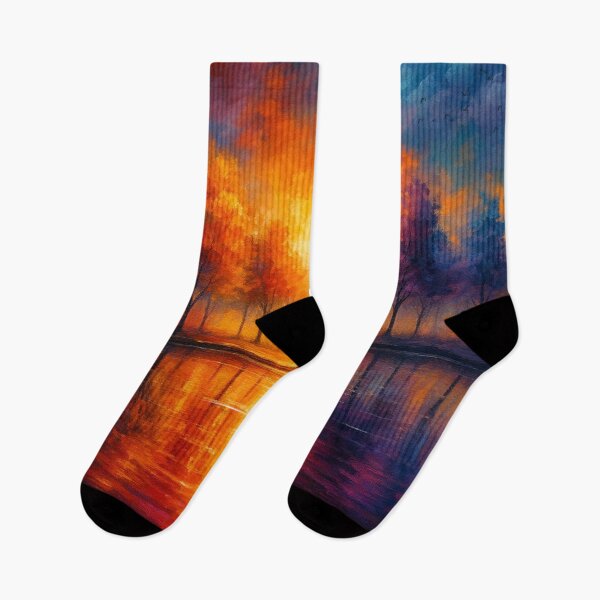 Item preview, Sunset Reflections Over Autumn Lake designed and sold by Joey Santiago.