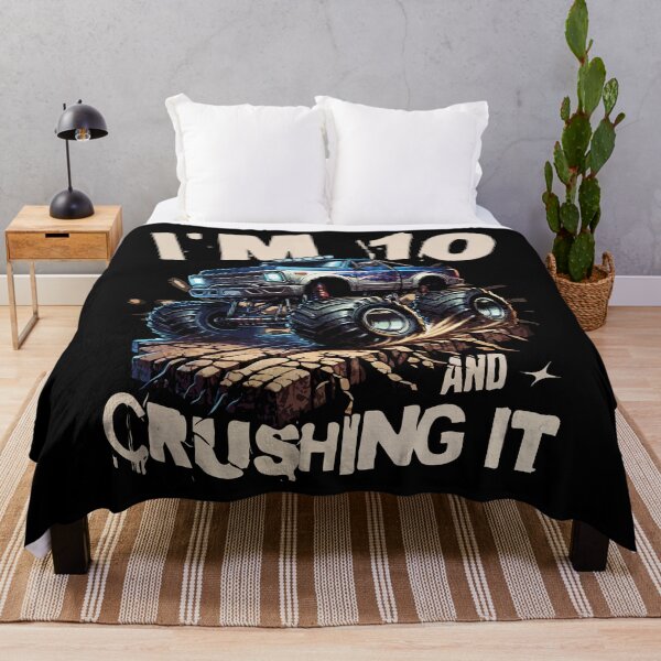 Item preview, I'm 10 And Crushing It, 10th Birthday, Monster Truck designed and sold by Megadorim.