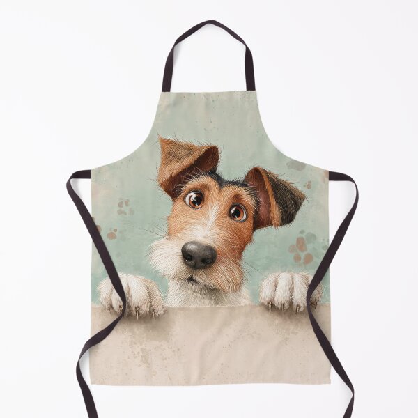 Item preview, Fox Terrier Peeking over Wall 01 designed and sold by Elisabeth Lucas.