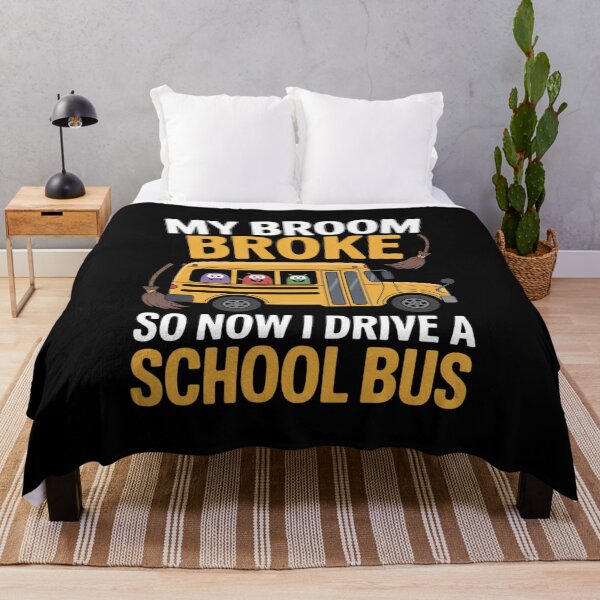 Item preview, Halloween Driver My Broom Broke So Now I Drive A School Bus designed and sold by BeetleMalon.