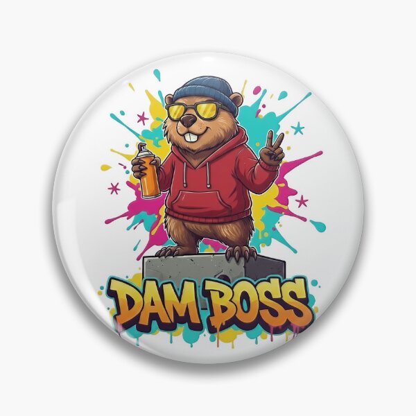Artikelvorschau, DAM BOSS Biber | Lustige Streetwear-Graffiti-Wortspielkunst entworfen und verkauft von TheArtForge.