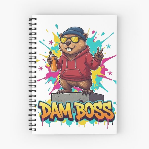 Artikelvorschau, DAM BOSS Biber | Lustige Streetwear-Graffiti-Wortspielkunst entworfen und verkauft von TheArtForge.