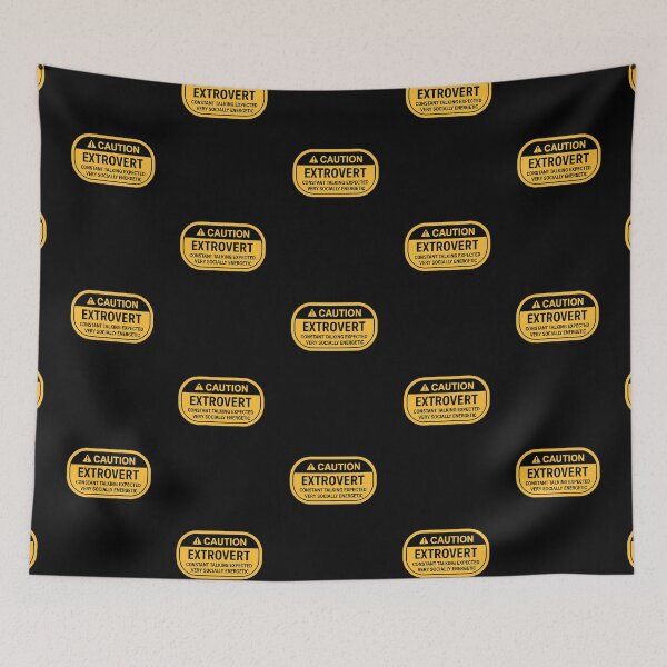 Item preview, Caution! Extrovert designed and sold by BurunaMD.