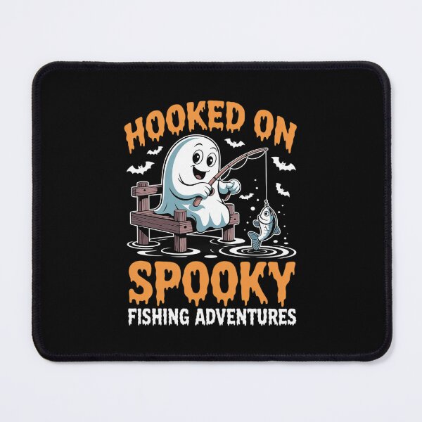 Item preview, Halloween Fishing Fisherman Fish Angler Spooky Puns  designed and sold by BeetleMalon.
