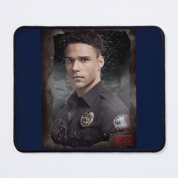 Item preview, 9-1-1 Lone Star - Carlos Reyes - Burned Oversized designed and sold by KaneGarrick.