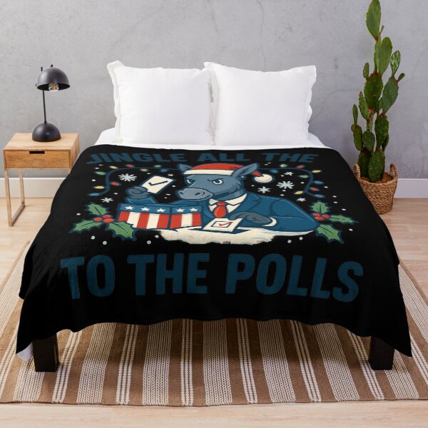 Item preview, Jingle All the Way to the Polls – Funny Political Christmas Shirt, Pro-Voting Holiday Tee, Civic Engagement Gift designed and sold by AddictiveDesign.