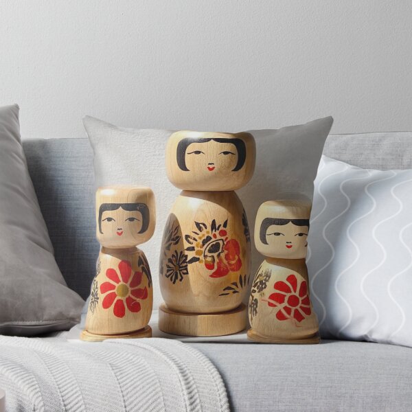 Item preview, Kokeshi Harmony – Traditional Japanese Wooden Dolls | Timeless Craft Design designed and sold by TOKYO SOUL DESIGN.
